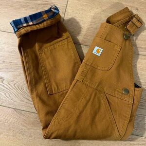 Carhartt Flannel Lined Toddler Overalls
